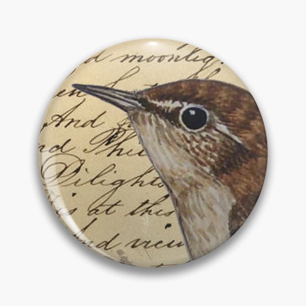 Item preview, Sweet Little Wren on Vintage Writing Background. designed and sold by TTWG.