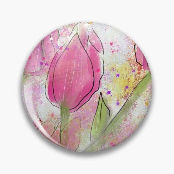Item preview, Tulip Joy-Pink Spring Floral Design designed and sold by Clare Walker.
