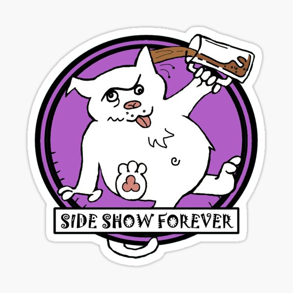 SIDE SHOW PURPLE Sticker