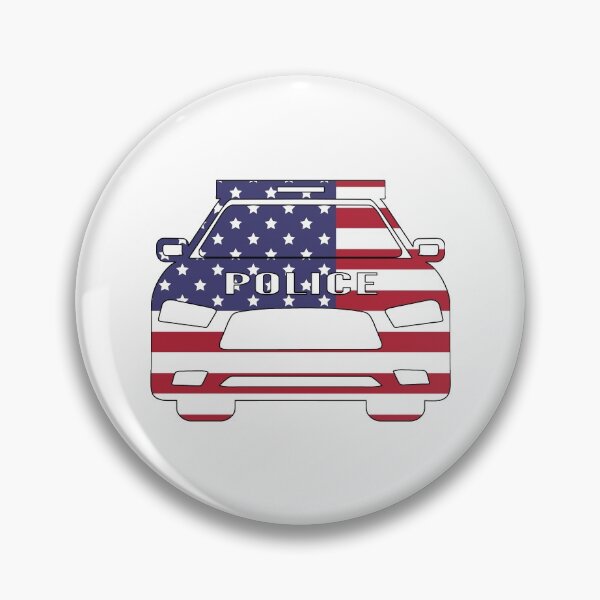 Item preview, USA Flag Police Car designed and sold by PLLDesigns.