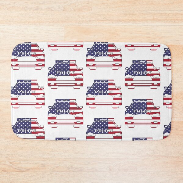 Item preview, USA Flag Police Car designed and sold by PLLDesigns.