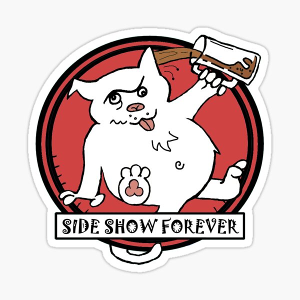 SIDE SHOW RED Sticker