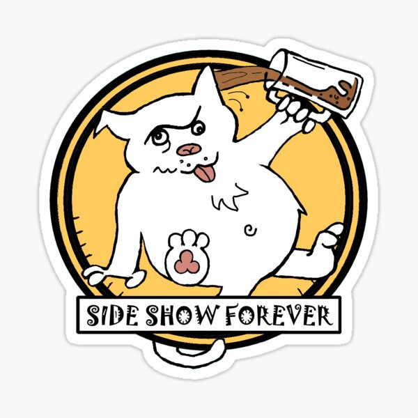 SIDE SHOW YELLOW Sticker