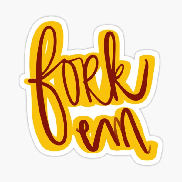 Fork Em Sticker