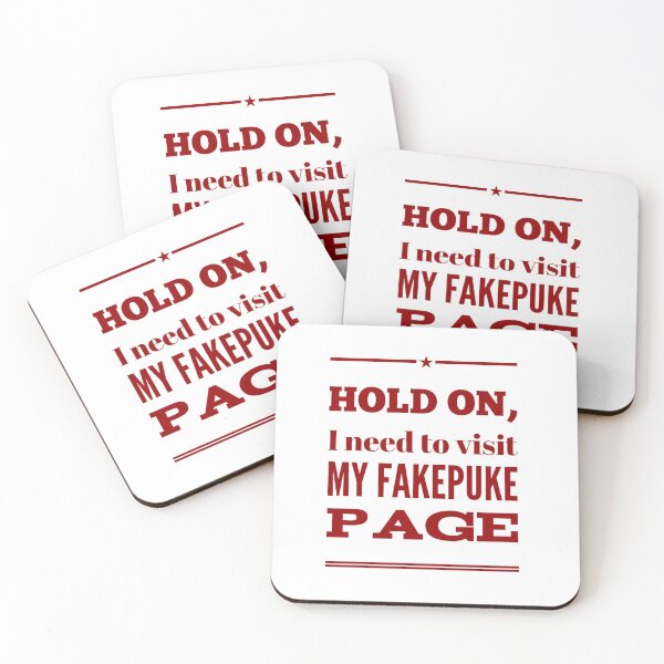 Item preview, Hold On, I Need To Visit My FakePuke Page designed and sold by OfferHeat.