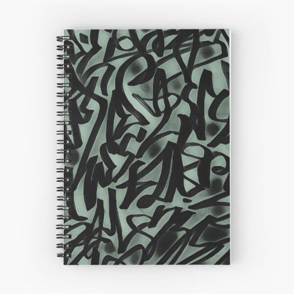 Item preview, Graffiti graphic print black green pattern / Graffiti clothing designed and sold by AlyinWonderland.
