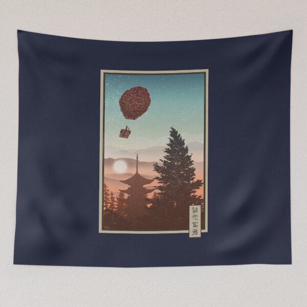 Item preview, FLYING HOUSE UKIYO-E designed and sold by LUPE estamparia.