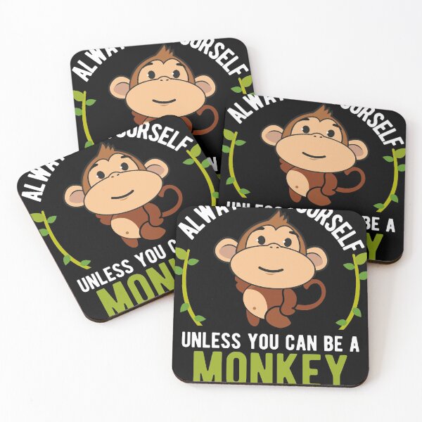 Item preview, Monkey Gift graphic - Be Yourself Unless Be A Monkey print designed and sold by Lisbob.