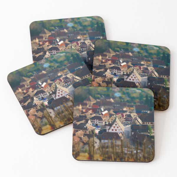 Item preview, Aerial miniature view of village Andlau in Alsace, France designed and sold by Alexander Sorokopud.