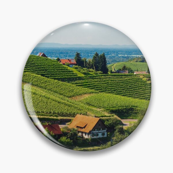 Item preview, Colorful landscape view of little village Kappelrodeck in Black Forest mountains. Beautiful church and medieval castle designed and sold by Alexander Sorokopud.