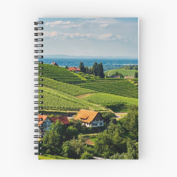 Item preview, Colorful landscape view of little village Kappelrodeck in Black Forest mountains. Beautiful church and medieval castle designed and sold by Alexander Sorokopud.