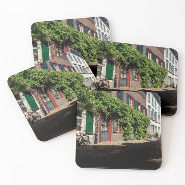 Item preview, Calm narrow street, sunny summer day, cozy old downtown, Basel, Swiss designed and sold by Alexander Sorokopud.
