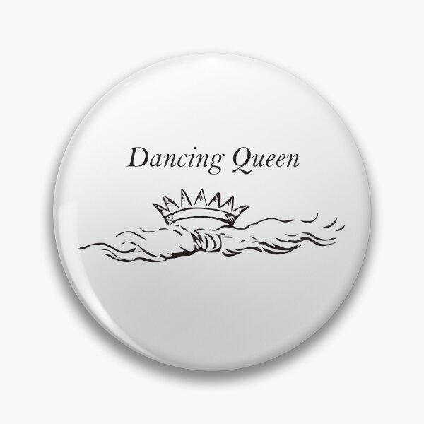 Item preview, Dancing Queen Design with Antique Black and White Crown Image designed and sold by Vintage-TM.