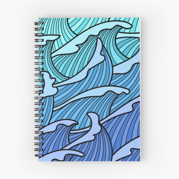 Item preview, Blue Ocean Waves  designed and sold by boojun.