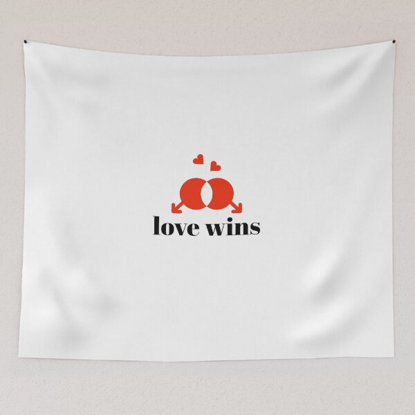 Item preview, LOVE WINS - GAY - LOVER - LOVES IS THE MOST IMPORTANT  designed and sold by Tropical Blood.