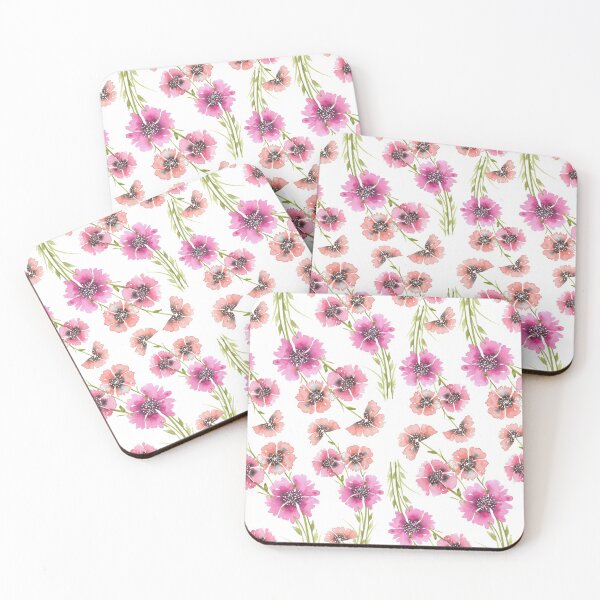 Item preview, WATERCOLOUR FLORAL DUET PATTERN designed and sold by PrachiManerikar.