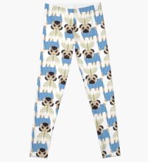 Hanukkah Pugs with Menorah Leggings