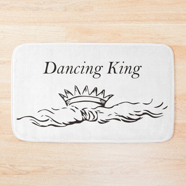 Item preview, Dancing King Design with an Antique Black and White Crown Image designed and sold by Vintage-TM.