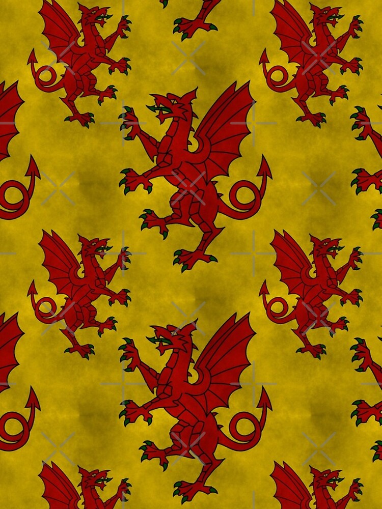 Thumbnail 4 of 4, iPhone Case, Red Dragon Rampart Pattern designed and sold by SolarCross.