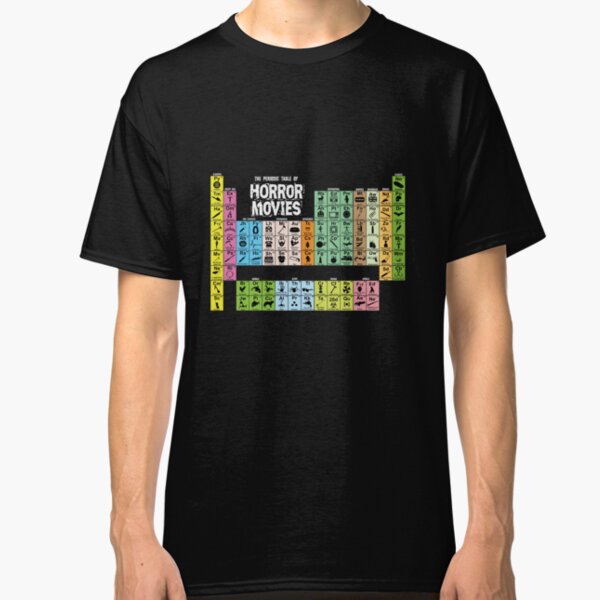 Periodensystem der Horrorfilme Classic T-Shirt