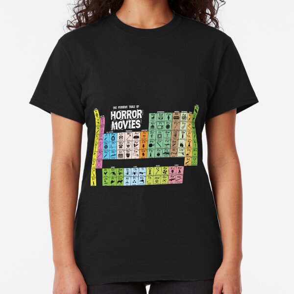 Periodic Table of Horror Movies Classic T-Shirt