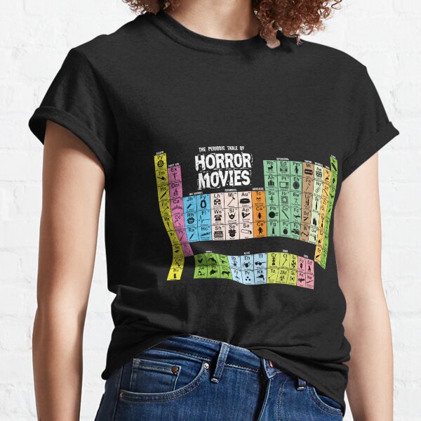 Periodic Table of Horror Movies Classic T-Shirt