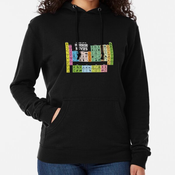 Periodic Table of Horror Movies Lightweight Hoodie