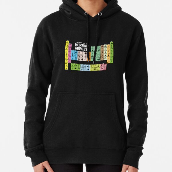 Periodic Table of Horror Movies Pullover Hoodie