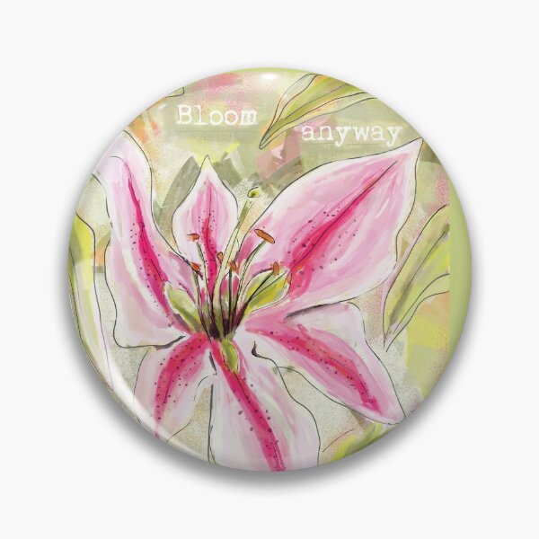 Item preview, Stargazer Lily-Bloom Anyway-Inspiring Message Design designed and sold by Clare Walker.
