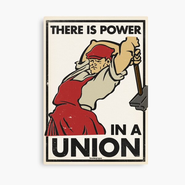 There Is Power in a Union (Vector Recreation) Canvas Print