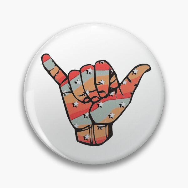 Item preview, Hang loose retro design designed and sold by stickerdesignss.