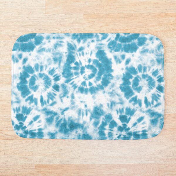 Item preview, Tie dye shibori light blue seamless pattern designed and sold by olgersart.