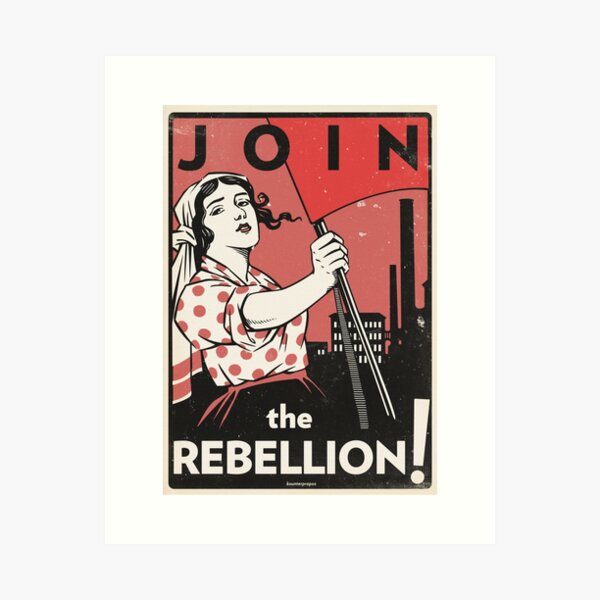 Item preview, Join the Rebellion! (Vector Recreation) designed and sold by Kounter Propos.