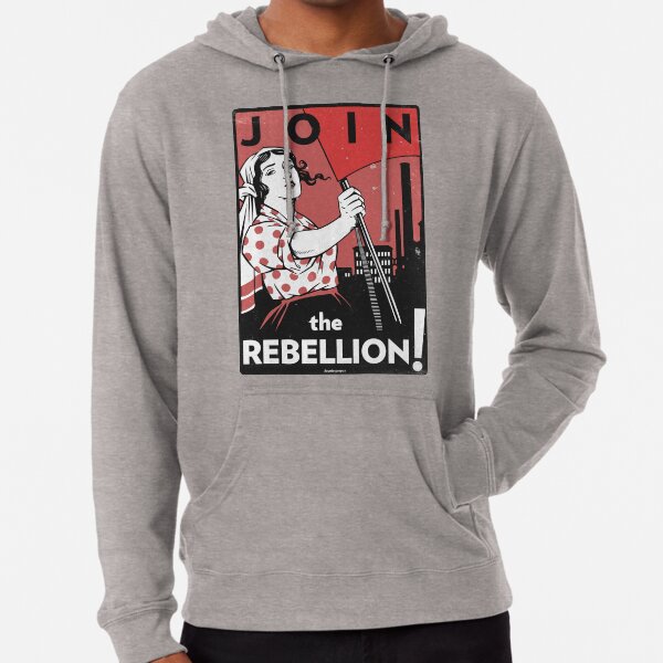 Join the Rebellion! (Vector Recreation) Lightweight Hoodie