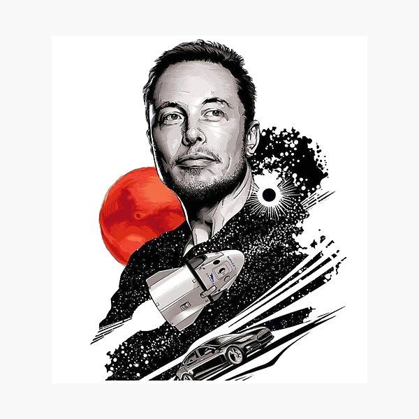 Elon Musk - Emperor of mars Photographic Print