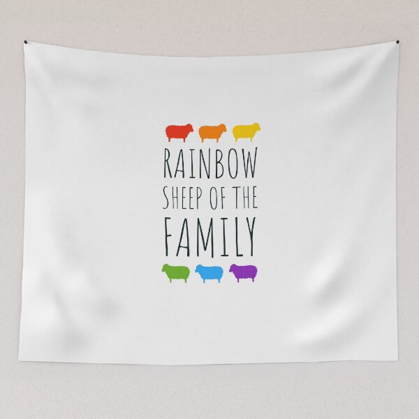 Item preview, RAINBOW SHEEP OF THE FAMILY - GAY - LESBIAN - LGTB  designed and sold by Tropical Blood.