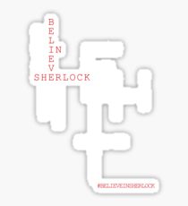 #BELIEVEINSHERLOCK WORD-PUZZLE Sticker