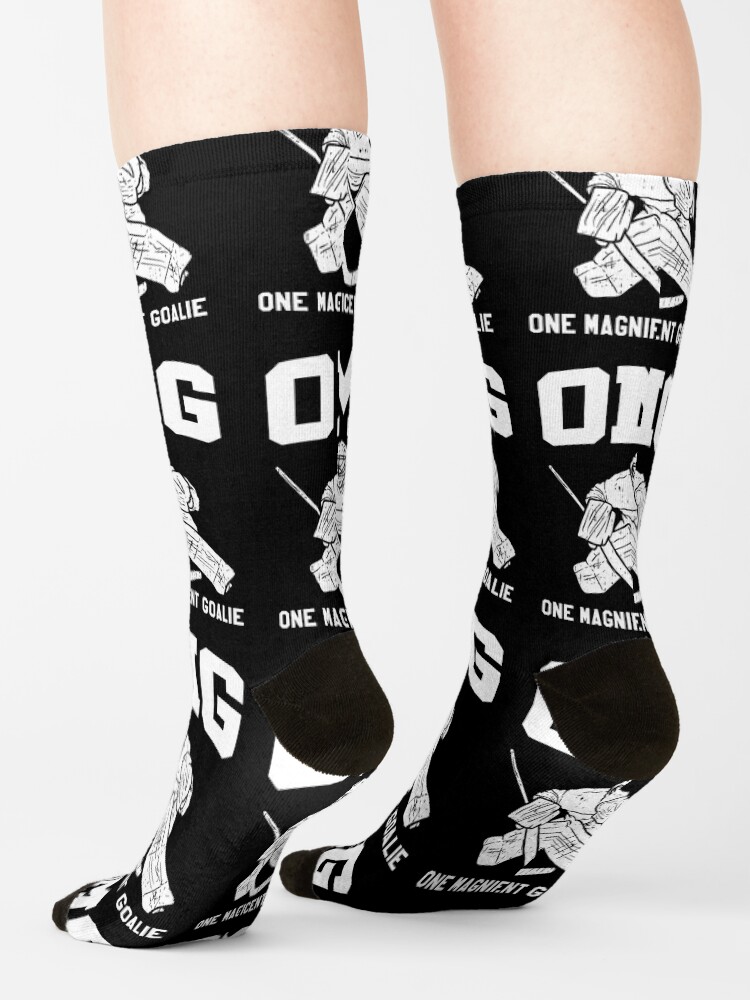 "Ice Hockey Goalkeeper Goalie Hockey Keeper Gift" Socks by Rueb Redbubble