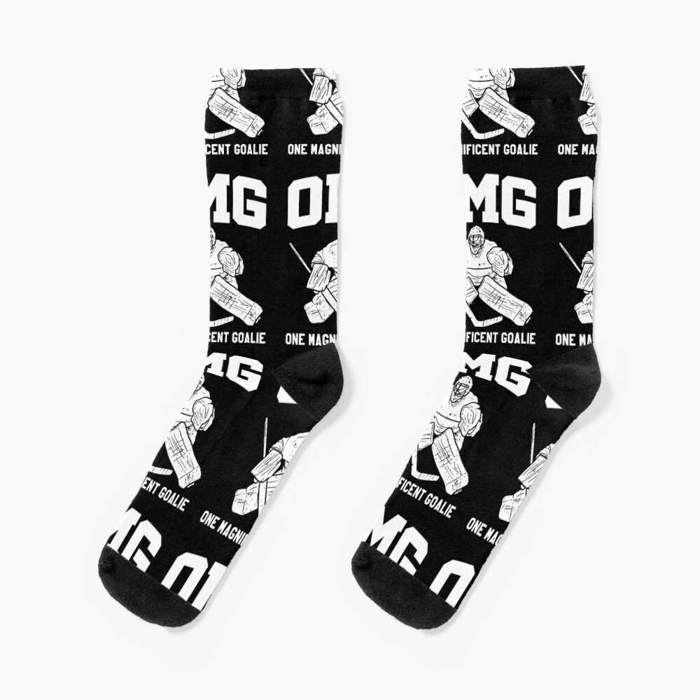 "Ice Hockey Goalkeeper Goalie Hockey Keeper Gift" Socks by Rueb Redbubble