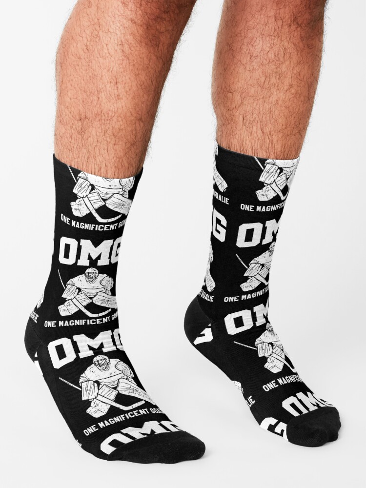 "Ice Hockey Goalkeeper Goalie Hockey Keeper Gift" Socks by Rueb Redbubble