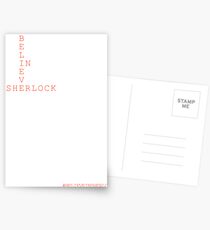 #BELIEVEINSHERLOCK WORD-PUZZLE Postcards