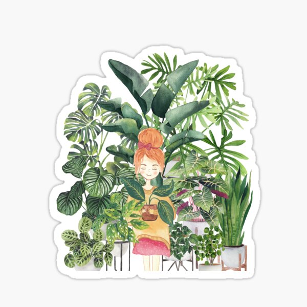 Item preview, Plants Lady Illustration designed and sold by Ana Moguš.