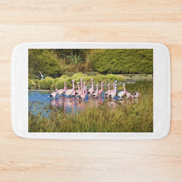 Item preview, Greater Flamingos at Slimbridge Wetland Centre, UK designed and sold by Andy Harker.