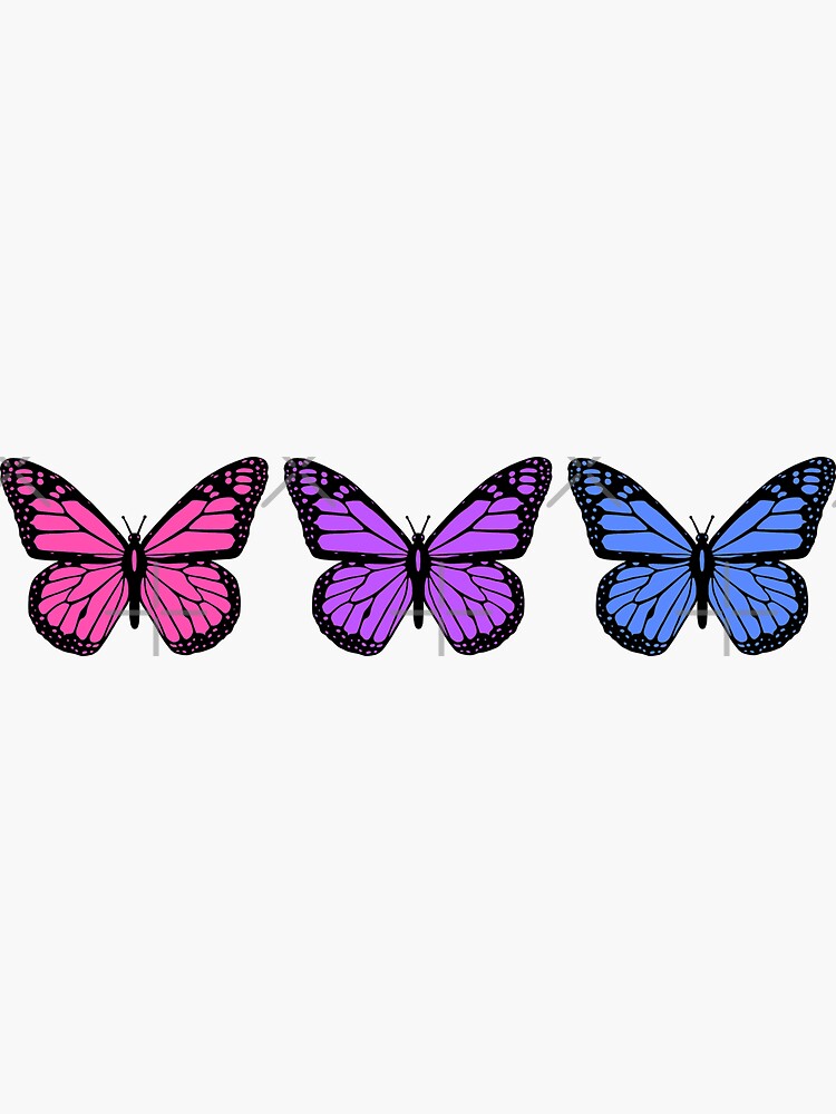 butterflies for people who have clear phone cases by discostickers