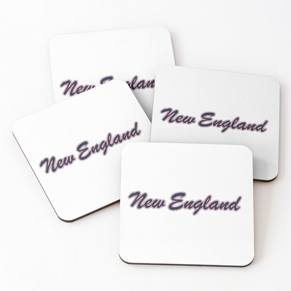 Item preview, New England Blue and Red on White with Blue Glow designed and sold by gkillerb.