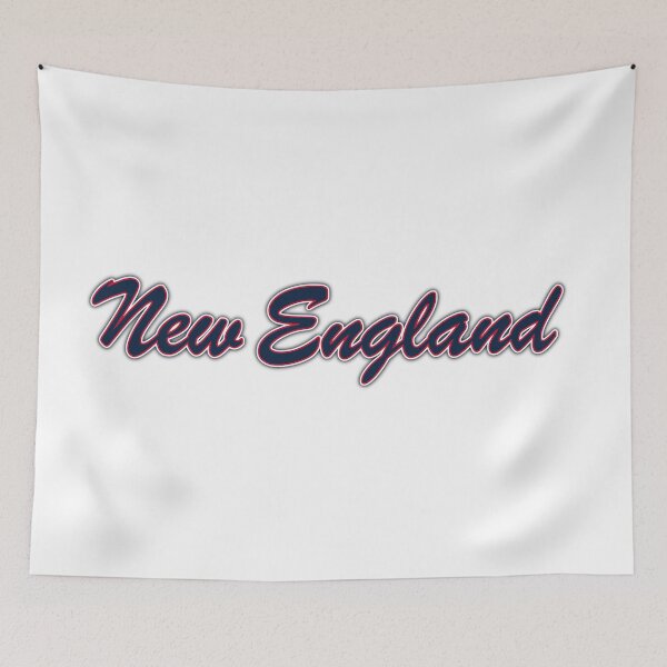 Item preview, New England Blue and Red on White with Blue Glow designed and sold by gkillerb.