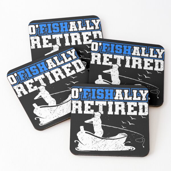 Item preview, O'Fishally Retired Gift Design For Retired Fishing Fan print designed and sold by Lisbob.