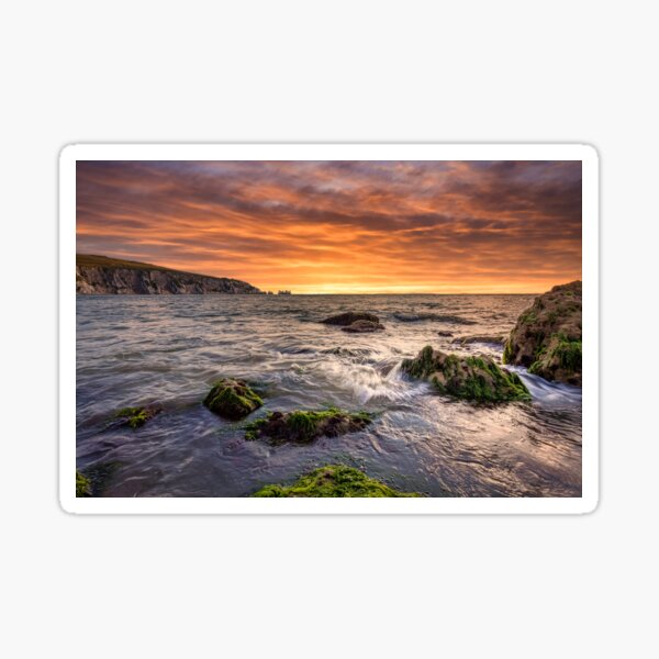 Alum Bay and The Needles Sunset Sticker