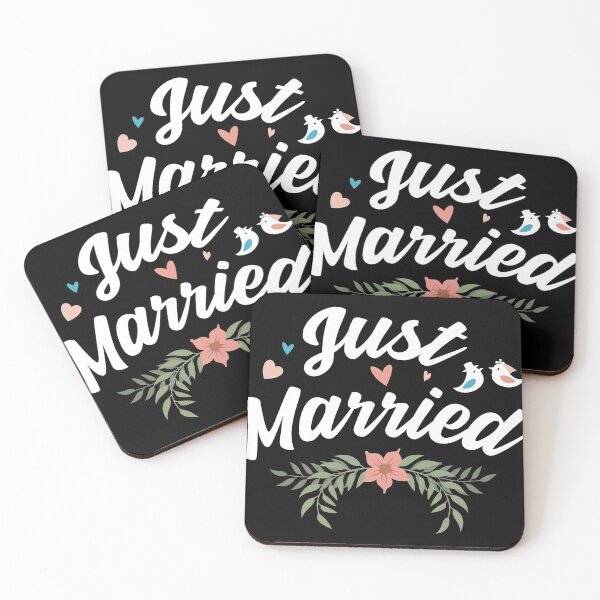 Item preview, Just Married Newlywed Gift Design Married Life print designed and sold by Lisbob.