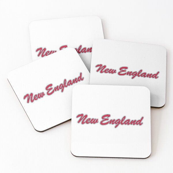 Item preview, New England Red and Blue on White with Blue Glow designed and sold by gkillerb.